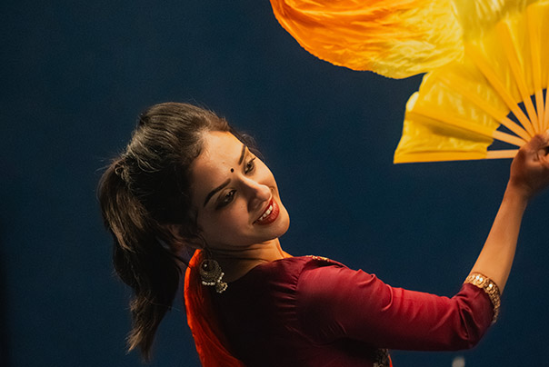Kathak Dancer performing for motion capture using six GoPro cameras and move.ai